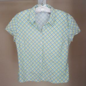 VTG Villager Plaid Top XL